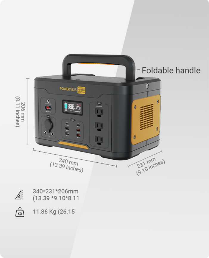 Hiker U1000 with dimensions